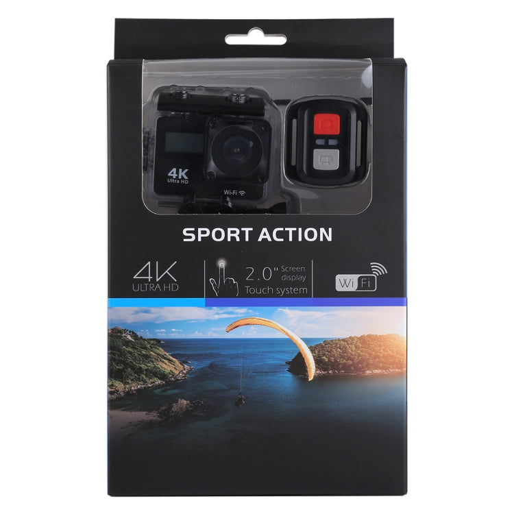 S300 HD 4K WiFi 12.0MP Sport Camera with Remote Control & 30m Waterproof Case, 2.0 inch LTPS Touch Screen + 0.66 inch Front Display, Generalplus 4248, 170 Degree A Wide Angle Lens(Black) - DJI & GoPro Accessories by buy2fix | Online Shopping UK | buy2fix