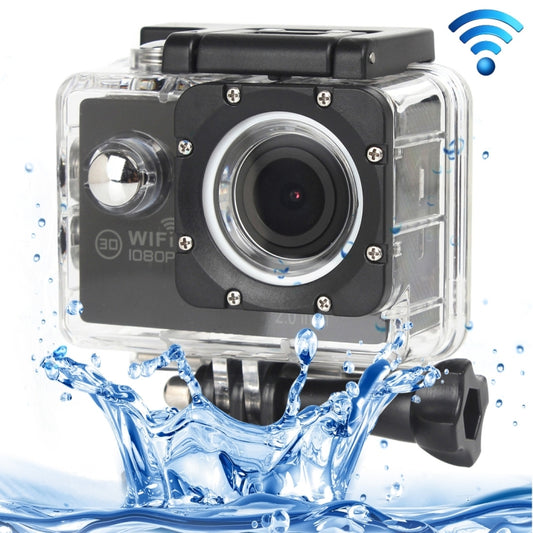 H16 1080P Portable WiFi Waterproof Sport Camera, 2.0 inch Screen,  Generalplus 4248, 170 A+ Degrees Wide Angle Lens, Support TF Card(Black) - DJI & GoPro Accessories by buy2fix | Online Shopping UK | buy2fix