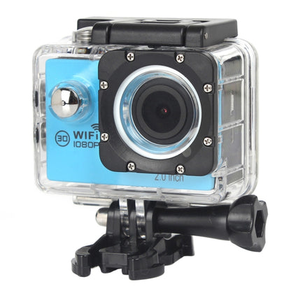 H16 1080P Portable WiFi Waterproof Sport Camera, 2.0 inch Screen,  Generalplus 4248, 170 A+ Degrees Wide Angle Lens, Support TF Card(Blue) - DJI & GoPro Accessories by buy2fix | Online Shopping UK | buy2fix