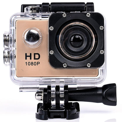 HAMTOD HF40 Sport Camera with 30m Waterproof Case, Generalplus 6624, 2.0 inch LCD Screen(Gold) - DJI & GoPro Accessories by HAMTOD | Online Shopping UK | buy2fix