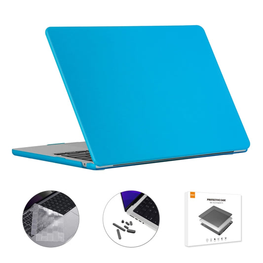 For MacBook Air 13.6 2022 A2681 EU Version ENKAY 3 in 1 Matte Laptop Case with TPU Keyboard Film / Anti-dust Plugs (Baby Blue) - MacBook Air Cases by ENKAY | Online Shopping UK | buy2fix