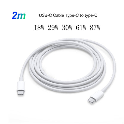 2 in 1 PD3.0 30W USB-C / Type-C Travel Charger with Detachable Foot + PD3.0 3A USB-C / Type-C to USB-C / Type-C Fast Charge Data Cable Set, Cable Length: 2m, US Plug - Mobile Accessories by buy2fix | Online Shopping UK | buy2fix