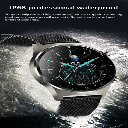 E13 1.28 inch IPS Color Screen Smart Watch, IP68 Waterproof, Silicone Watchband,Support Heart Rate Monitoring/Blood Pressure Monitoring/Blood Oxygen Monitoring/Sleep Monitoring(Gold) - Smart Wear by buy2fix | Online Shopping UK | buy2fix