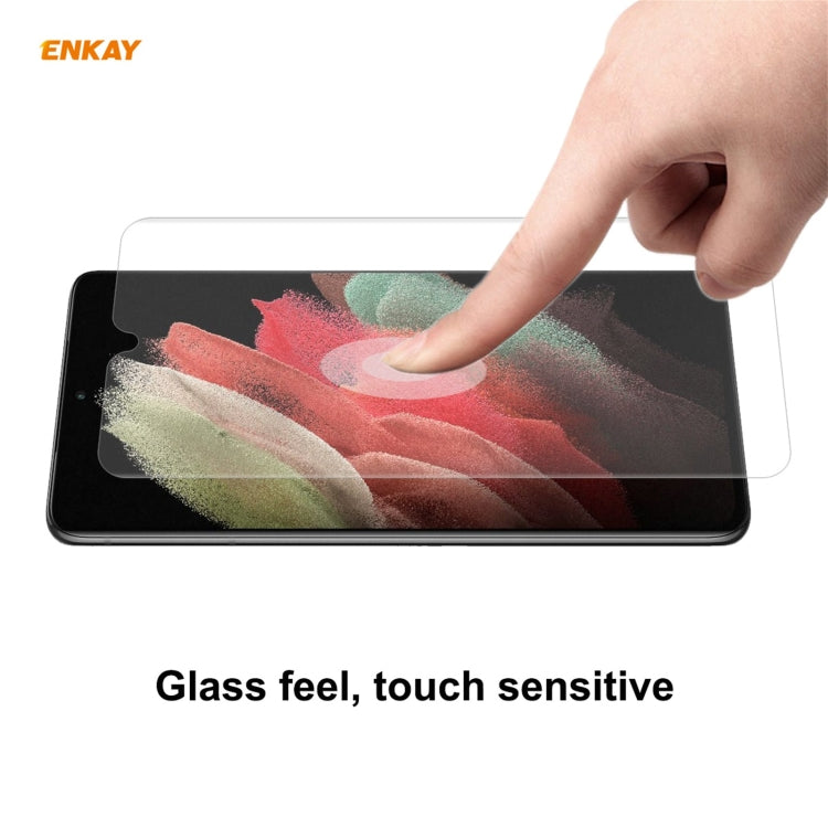 For Samsung Galaxy S21 Ultra 5G 2 PCS ENKAY Hat-Prince 0.1mm 3D Full Screen Protector Explosion-proof Hydrogel Film - For Samsung by ENKAY | Online Shopping UK | buy2fix