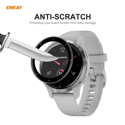 For Garmin Venu 2S / Vivoactive 4S 40mm 2 PCS ENKAY Hat-Prince 3D Full Screen Soft PC Edge + PMMA HD Screen Protector Film - Screen Protector by ENKAY | Online Shopping UK | buy2fix