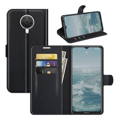 For Nokia G10/G20 Litchi Texture Horizontal Flip Protective Case with Holder & Card Slots & Wallet(Black) - Mobile Accessories by buy2fix | Online Shopping UK | buy2fix