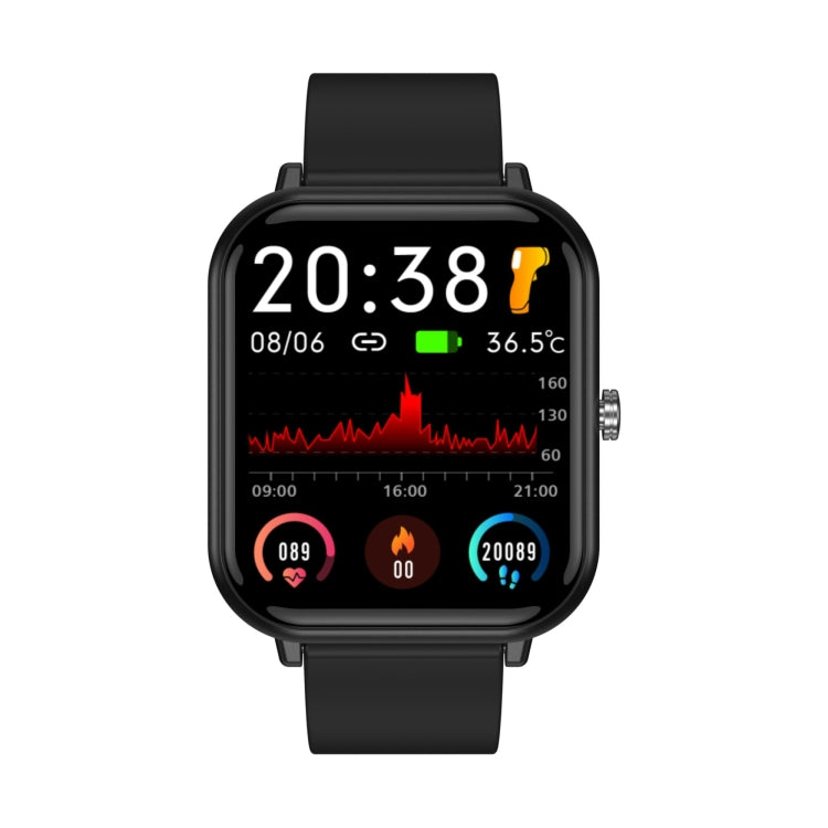 Q9pro 1.7 inch Color Screen Smart Watch, IP68 Waterproof,Support Temperature Monitoring/Heart Rate Monitoring/Blood Pressure Monitoring/Blood Oxygen Monitoring/Sleep Monitoring(Black) - Smart Wear by buy2fix | Online Shopping UK | buy2fix