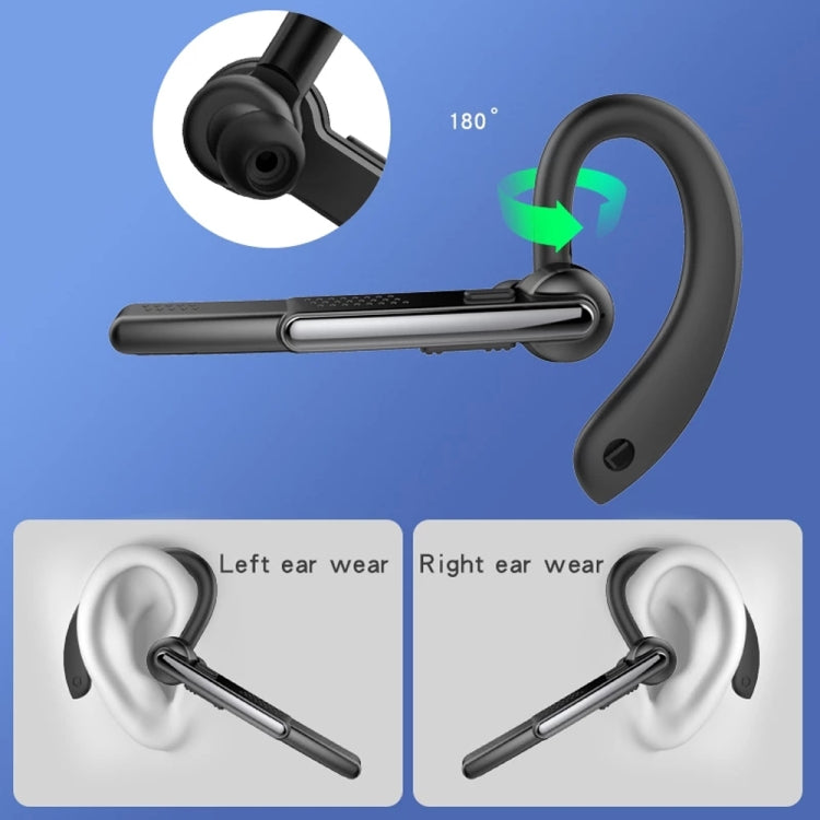 P40 Wireless Bluetooth 5.1 Business Noise Cancelling Earphone with Mic Support Handsfree(Black) - Bluetooth Earphone by buy2fix | Online Shopping UK | buy2fix