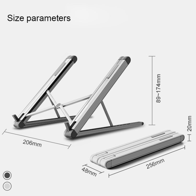 JP-2 Universal Aluminum Alloy Folding Laptop Stand - Computer & Networking by buy2fix | Online Shopping UK | buy2fix