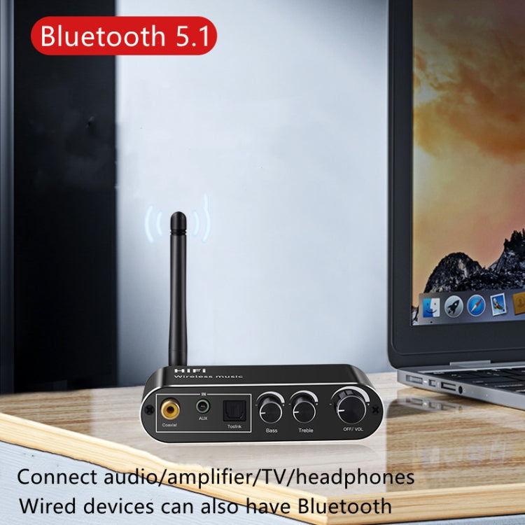 T01 Bluetooth 5.0 Optical Coaxial Audio Decoder Adapter - Audio Receiver Transmitter by buy2fix | Online Shopping UK | buy2fix