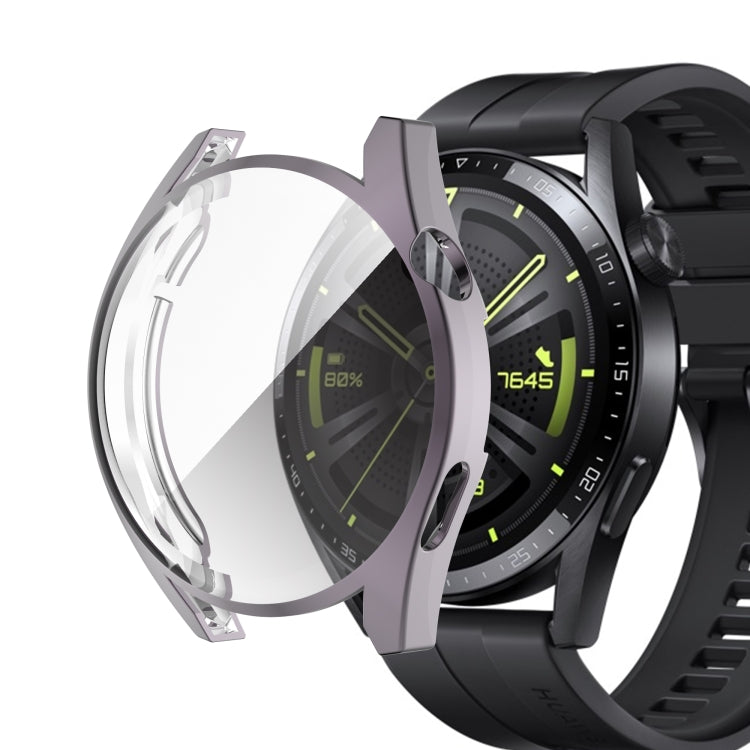 For Huawei Watch GT 3 46mm Fully Surrounded TPU Case with Protective Film(Black) - Smart Wear by buy2fix | Online Shopping UK | buy2fix