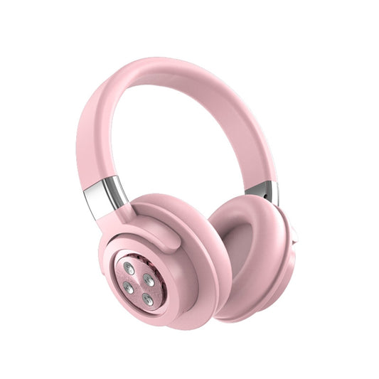 A51 USB Charging Wireless Bluetooth HIFI Stereo Headset with Mic(Pink) - Apple Accessories by buy2fix | Online Shopping UK | buy2fix