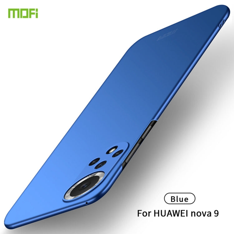 For Huawei Nova 9 MOFI Frosted PC Ultra-thin Hard Phone Case(Blue) - Huawei Cases by MOFI | Online Shopping UK | buy2fix