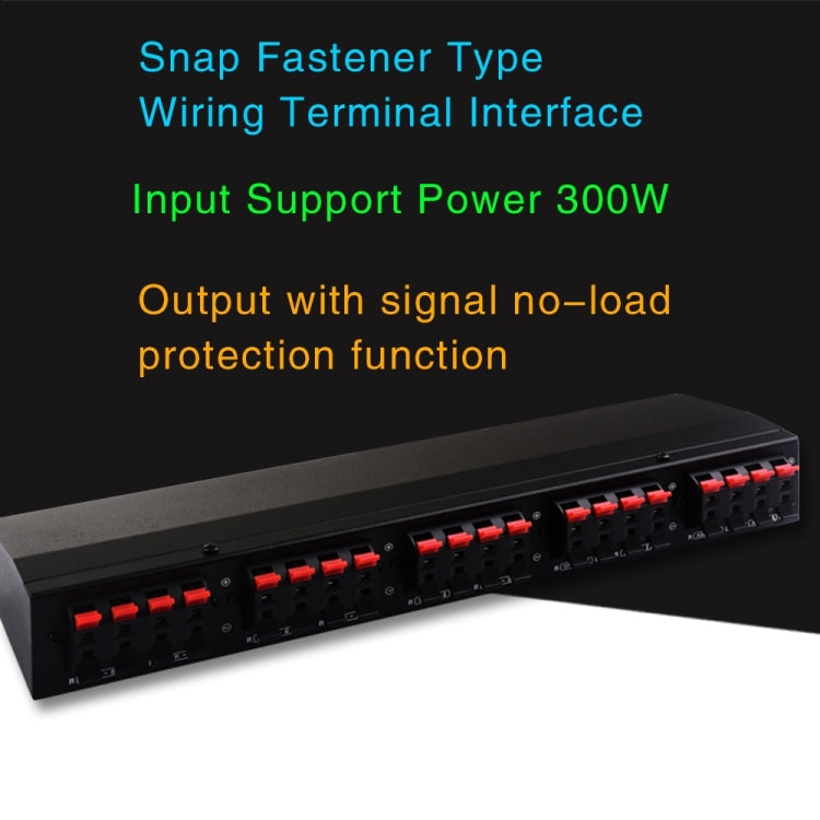 100W 2 In 8 Out Power Amplifier Loudspeaker Box Switcher - Consumer Electronics by buy2fix | Online Shopping UK | buy2fix