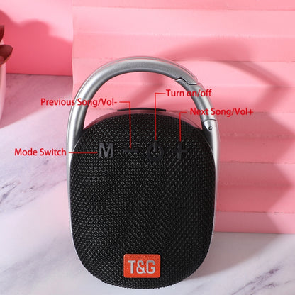 T&G TG321 TWS Portable Wireless Outdoor Mini Speaker with LED Light(Red) - Mini Speaker by T&G | Online Shopping UK | buy2fix