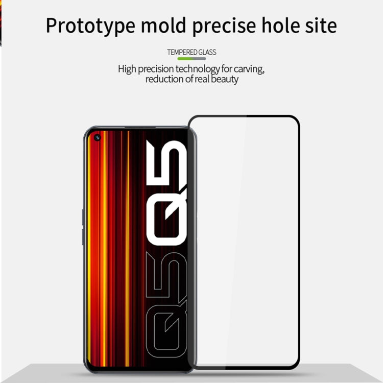 For OPPO Realme Q5 PINWUYO 9H 2.5D Full Screen Tempered Glass Film(Black) - Others by PINWUYO | Online Shopping UK | buy2fix