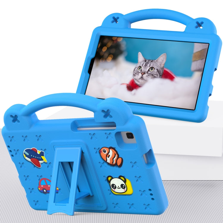 For Samsung Galaxy Tab A7 Lite 8.7 2021 T220/T225 Handle Kickstand Children EVA Shockproof Tablet Case(Sky Blue) - Samsung Accessories by buy2fix | Online Shopping UK | buy2fix