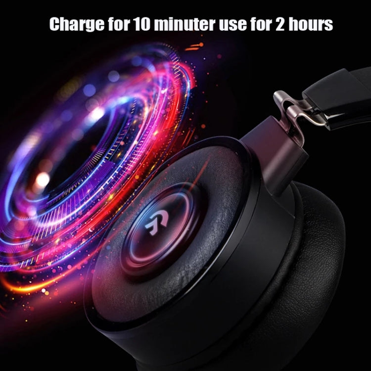 Kingkong Bluetooth Wireless RGB Luminous Gaming Headset with Mic Support TF/FM Radio - Apple Accessories by buy2fix | Online Shopping UK | buy2fix