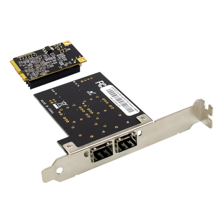 ST7243 MiniPCI-E Dual Interface Fiber Gigabit Fiber Optic SFP Server Network Card - USB Network Adapter by buy2fix | Online Shopping UK | buy2fix