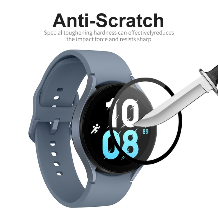 5 PCS For Samsung Galaxy Watch5 44mm ENKAY 9H Full Cover Tempered Glass Watch Film - Screen Protector by ENKAY | Online Shopping UK | buy2fix