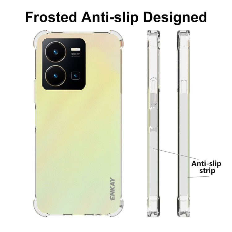 For vivo Y35 4G Global ENKAY Clear TPU Shockproof Phone Case - vivo Cases by ENKAY | Online Shopping UK | buy2fix