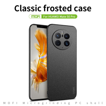 For Huawei Mate 50 Pro MOFI Fandun Series Frosted Ultra-thin PC Hard Phone Case(Green) - Huawei Cases by MOFI | Online Shopping UK | buy2fix