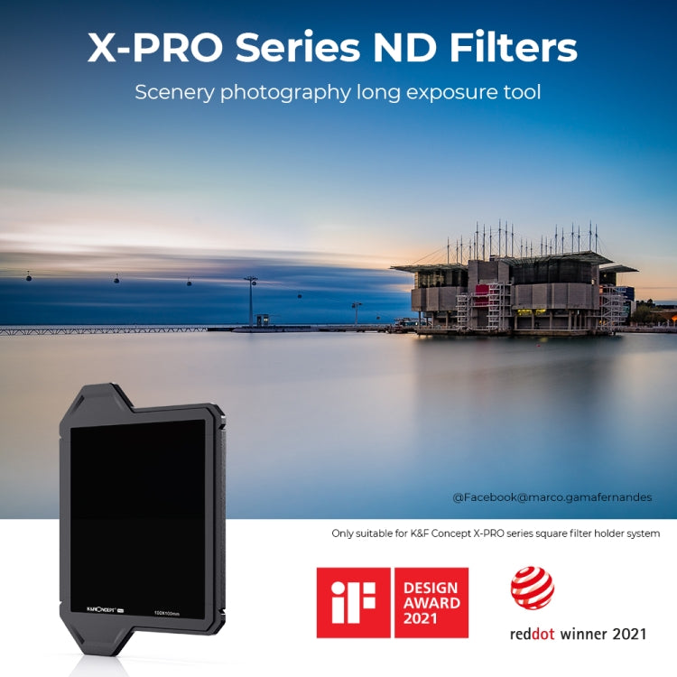 K&F CONCEPT SKU.1872 Full Color ND8 Square Filter Waterproof ND Filter - Camera Accessories by buy2fix | Online Shopping UK | buy2fix