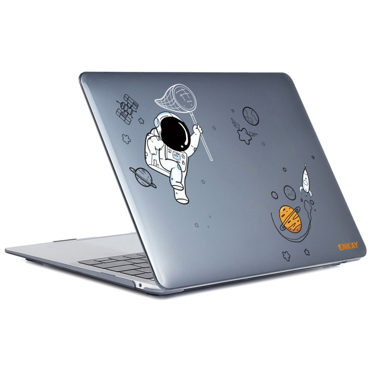 For MacBook Air 13.6 2022/2024 A2681 (M2) / A3113 (M3) ENKAY Hat-Prince 3 in 1 Spaceman Pattern Laotop Protective Crystal Case with TPU Keyboard Film / Anti-dust Plugs, Version:EU(Spaceman No.3) - MacBook Air Cases by ENKAY | Online Shopping UK | buy2fix