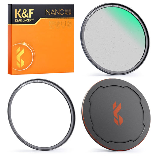 K&F CONCEPT SKU.1842 82mm Black Diffusion 1/8 Lens Filter Kit Dream Cinematic Effect Filter for Vlog/Portrait Image - Camera Accessories by buy2fix | Online Shopping UK | buy2fix