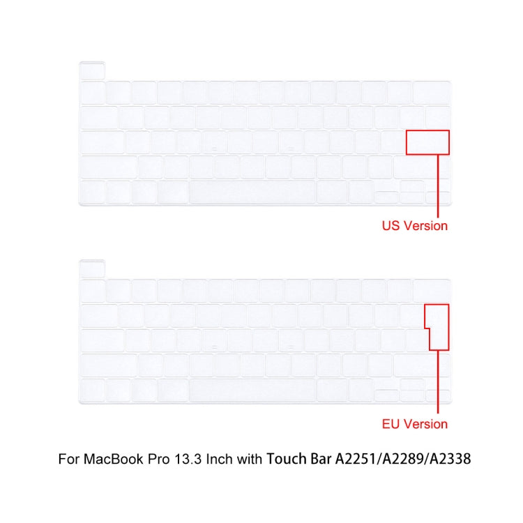 For MacBook Pro 13.3 A2251/A2289/A2338 ENKAY Hat-Prince 3 in 1 Protective Bracket  Case Cover Hard Shell with TPU Keyboard Film / Anti-dust Plugs, Version:US(Blue) - MacBook Pro Cases by ENKAY | Online Shopping UK | buy2fix