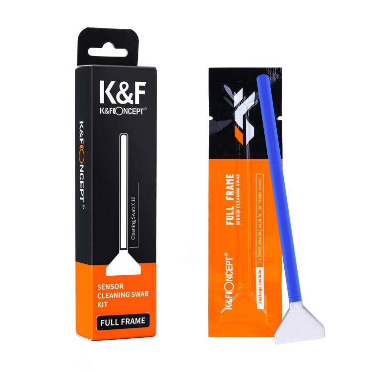 K&F CONCEPT SKU.1698 10pcs Cleaning Swabs Brush Kit Full-Frame Sensor Swabs For Nikon Canon Sony DSLR Camera - Camera Accessories by buy2fix | Online Shopping UK | buy2fix