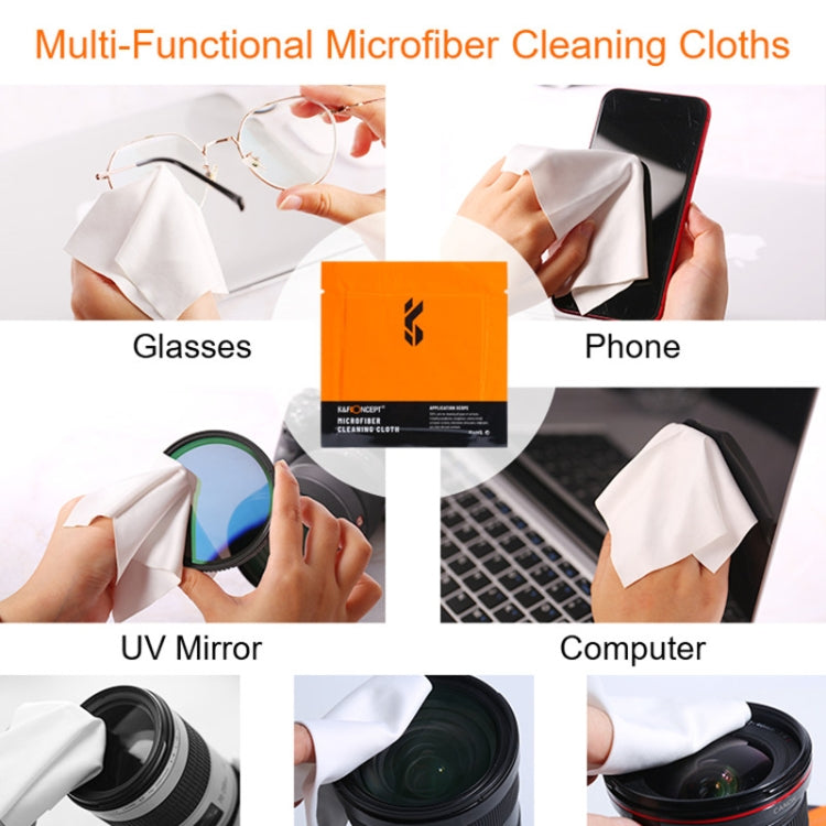 20pcs K&F CONCEPT SKU.1615 15x15cm Wrapped Microfiber Cleaning Cloths - Camera Accessories by K&F | Online Shopping UK | buy2fix