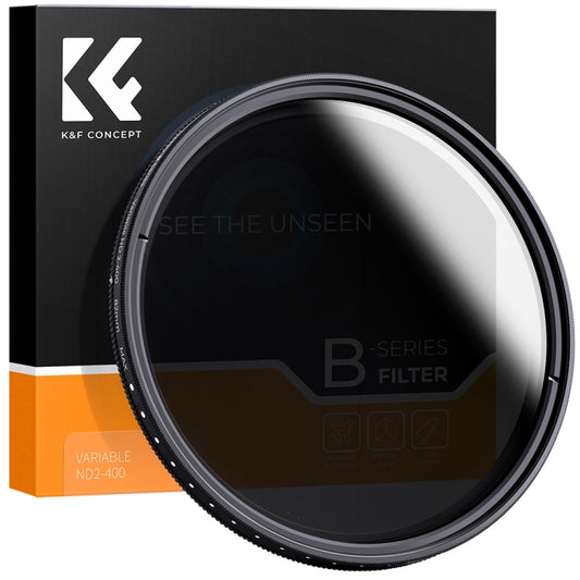 K&F CONCEPT KF01.1114 82mm ND2 To ND400 Variable ND Lens Filter - Camera Accessories by K&F | Online Shopping UK | buy2fix