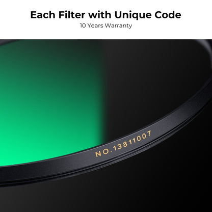 K&F CONCEPT KF01.1985 82mm Nano-X PRO Series MCUV Filter HD Ultra-Thin Copper Frame 36-Layer Coatings Anti-Reflection Green Film - Camera Accessories by K&F | Online Shopping UK | buy2fix