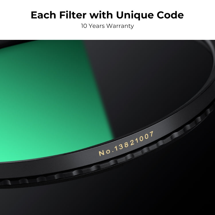 K&F CONCEPT KF01.1990 82mm Nano-X PRO Series CPL Filter HD Ultra-Thin Copper Frame 36-Layer Coating Anti-Reflection Green Film - Camera Accessories by K&F | Online Shopping UK | buy2fix