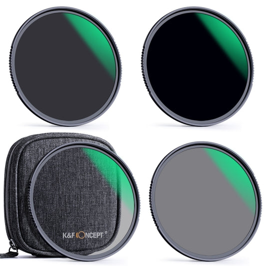 K&F CONCEPT SKU.1636 82mm 4 in 1 ND4 ND8 ND64 ND1000 Filter Kits - Camera Accessories by K&F | Online Shopping UK | buy2fix