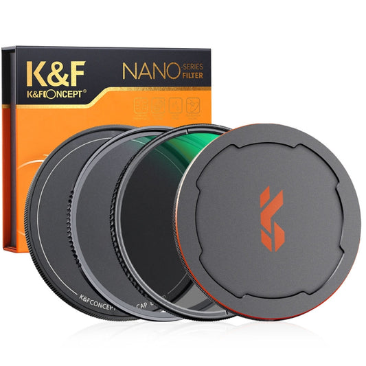 K&F CONCEPT SKU.1666 82mm 2 in 1 MCUV+CPL Filter Kit with Metal Lens Cap & Storage Bag - Camera Accessories by K&F | Online Shopping UK | buy2fix