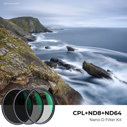 K&F CONCEPT SKU1553 82mm ND8 ND64 CPL Polarizer Lens Filter with Multi Layer Nano Coated - Camera Accessories by K&F | Online Shopping UK | buy2fix
