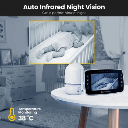 SM43A 4.3inch Color Display Night Vision Smart Zoom Baby Monitor Camera(AU Plug) - Security by buy2fix | Online Shopping UK | buy2fix