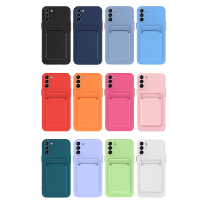 For Samsung Galaxy A14 5G Skin Feel Card TPU Contrast Color Button Phone Case(Black) - Galaxy Phone Cases by buy2fix | Online Shopping UK | buy2fix