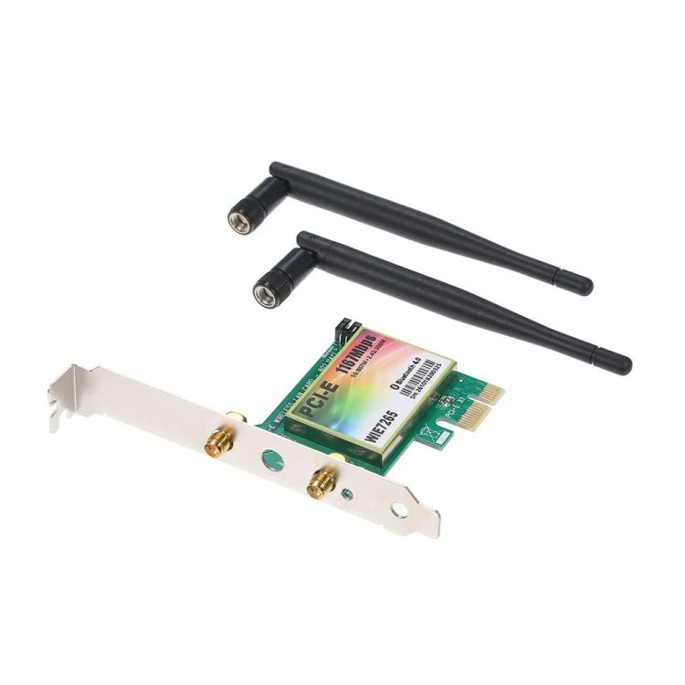 WIE7265 Dual Band 802.11ac 1167Mbps PCI-e WiFi Adapter + Bluetooth 4.2 WLAN Network Card - USB Network Adapter by buy2fix | Online Shopping UK | buy2fix