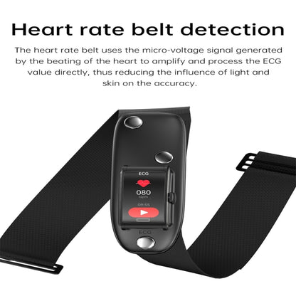 E600 1.47 inch Color Screen Smart Watch Silicone Strap Support Heart Rate Monitoring / Blood Pressure Monitoring(Red) - Smart Wear by buy2fix | Online Shopping UK | buy2fix