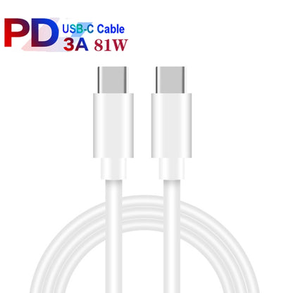 PD04 Type-C + USB Mobile Phone Charger with Type-C to Type-C Cable, US Plug(White) -  by buy2fix | Online Shopping UK | buy2fix