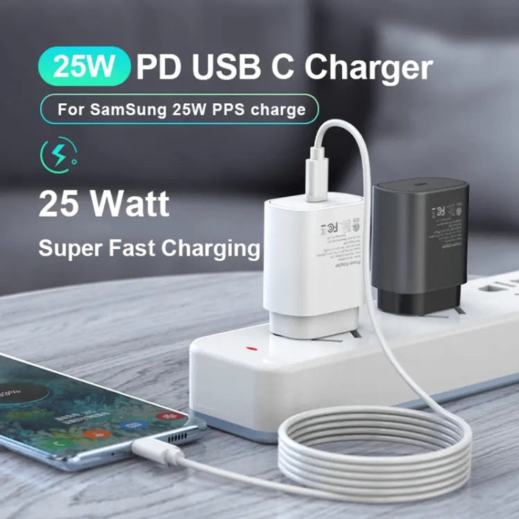 TA800 PD / PPS 25W Type-C Port Charger for Samsung, EU Plug(White) -  by buy2fix | Online Shopping UK | buy2fix