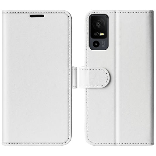 For TCL 40R R64 Texture Horizontal Flip Leather Phone Case(White) - More Brand by buy2fix | Online Shopping UK | buy2fix
