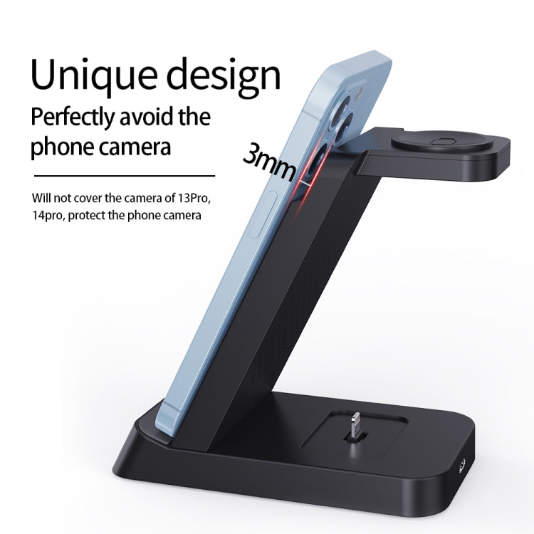 B20 18W 3 in 1 Wireless Charger Stand Charger Dock for iPhone Apple Watch Series(White) - Wireless Charger by buy2fix | Online Shopping UK | buy2fix