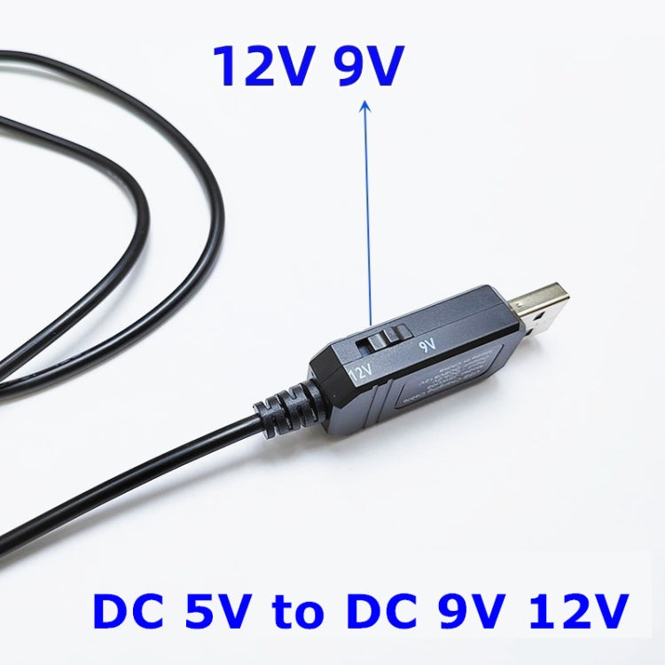 DC 5V to DC 9V 12V USB Voltage Step Up Converter Cable with 1A Step-up Volt Transformer Power Regulator Cable with LED Display - AC Adapers by buy2fix | Online Shopping UK | buy2fix
