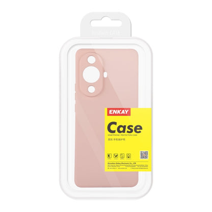For Huawei Nova 11 ENKAY Liquid Silicone Phone Case with Tempered Glass Film(Dark Blue) - Huawei Cases by ENKAY | Online Shopping UK | buy2fix