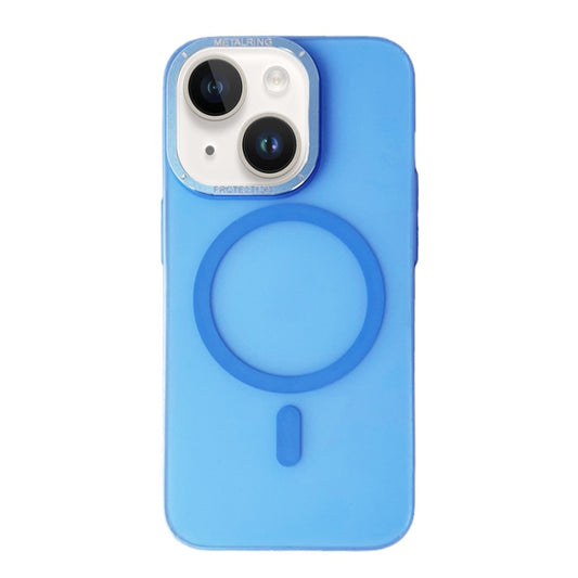 For iPhone 14 Plus Frosted PC MagSafe TPU Phone Case(Blue) - iPhone 14 Plus Cases by buy2fix | Online Shopping UK | buy2fix