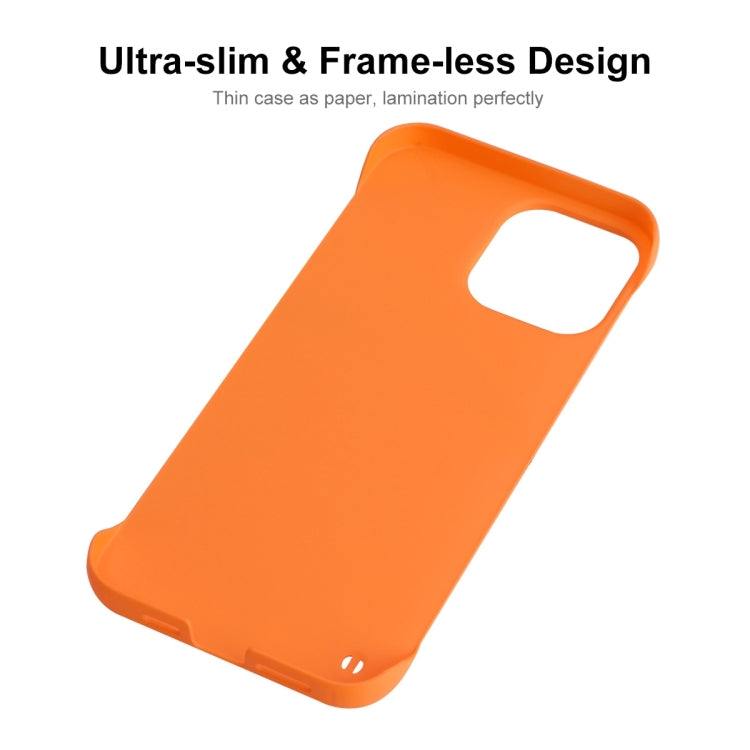 For iPhone 15 ENKAY Ultra-thin Matte Frameless PC Phone Case(Orange) - iPhone 15 Cases by ENKAY | Online Shopping UK | buy2fix